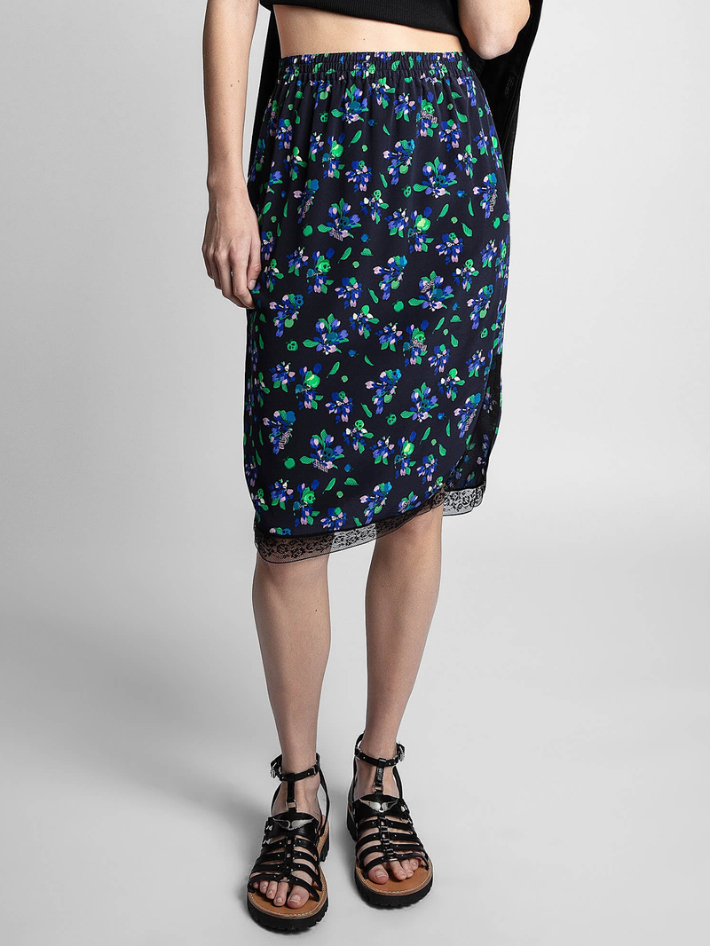 Jozy Floral Midi Skirt