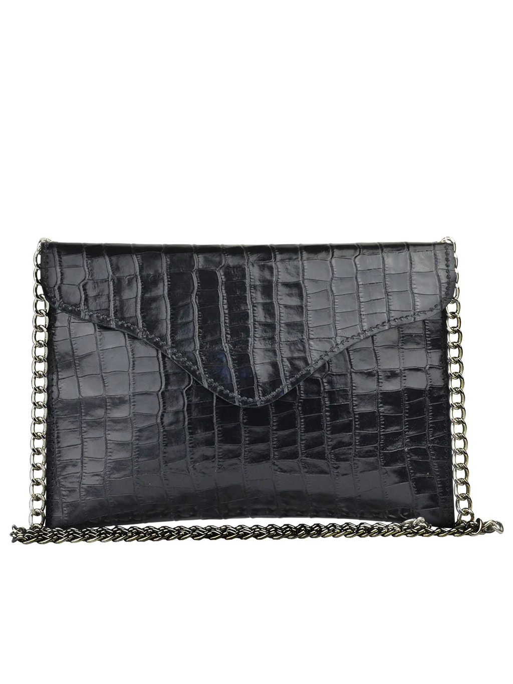 Black Alligator Crossbody