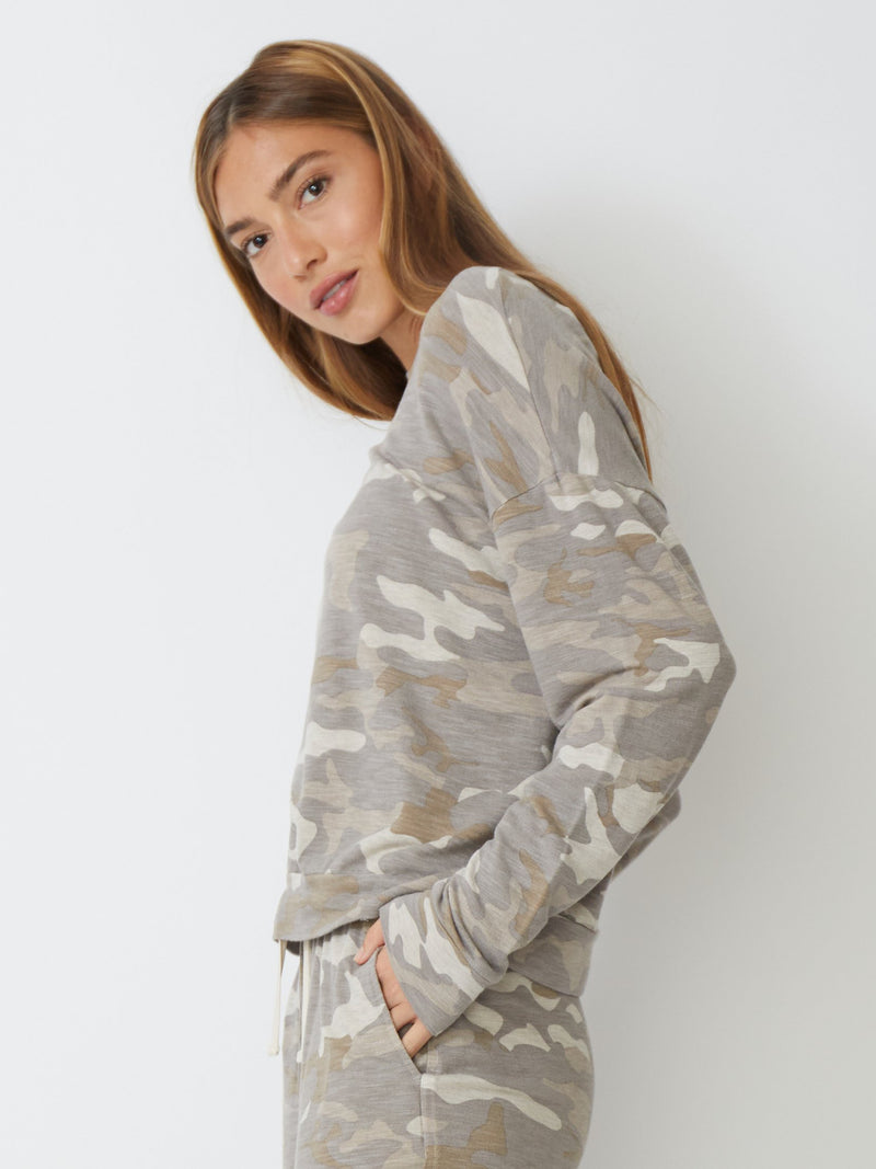 Boxy Camo Sweatshirt