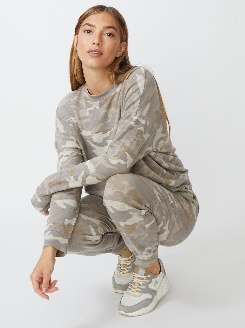 Boxy Camo Sweatshirt
