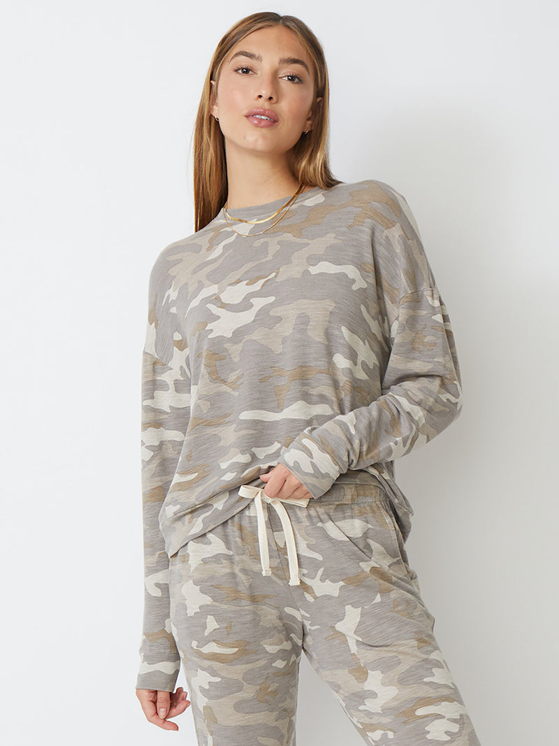 Boxy Camo Sweatshirt