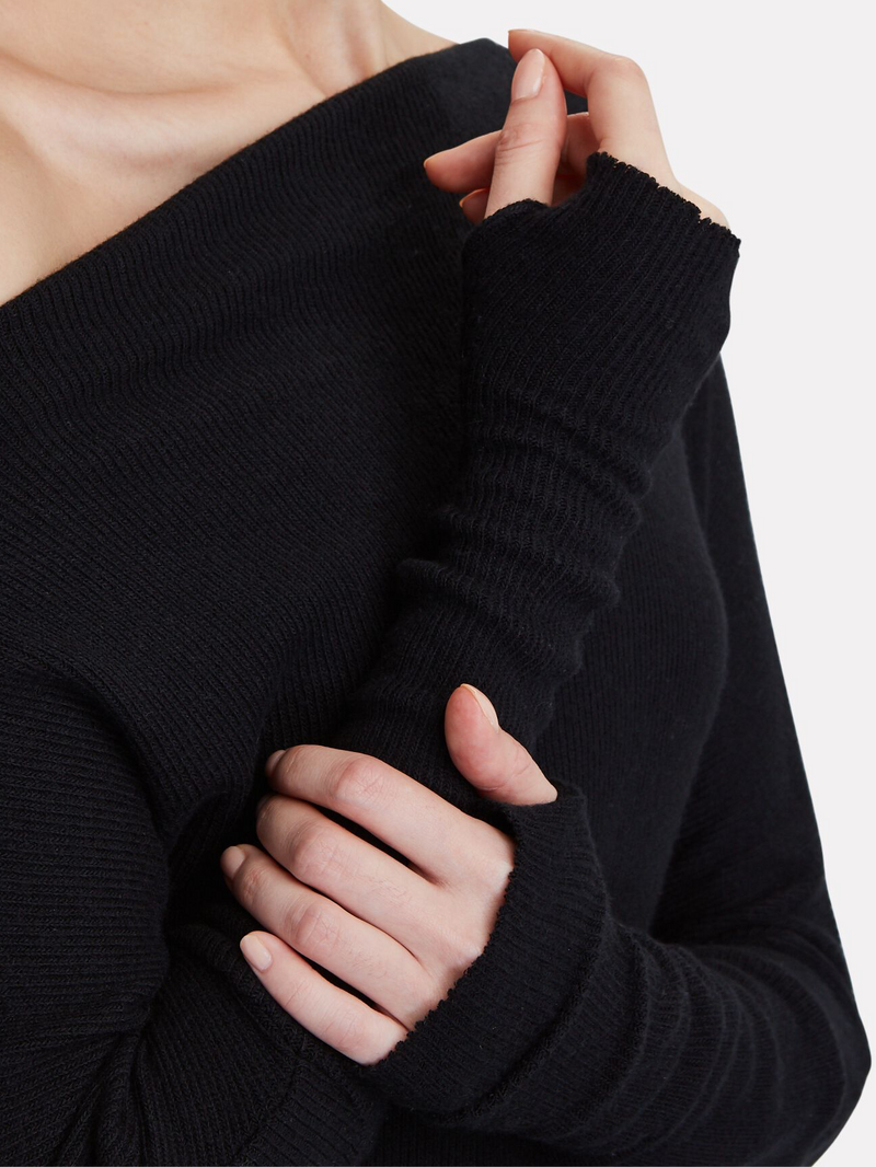 Sweater Knit Slouch Dress