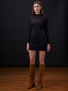 Lurex Sweater Fitted Mini Dress