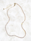 14k Gold Shimmer Tennis Necklace