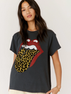 Rolling Stones Flocked Leopard Tongue Tour Tee
